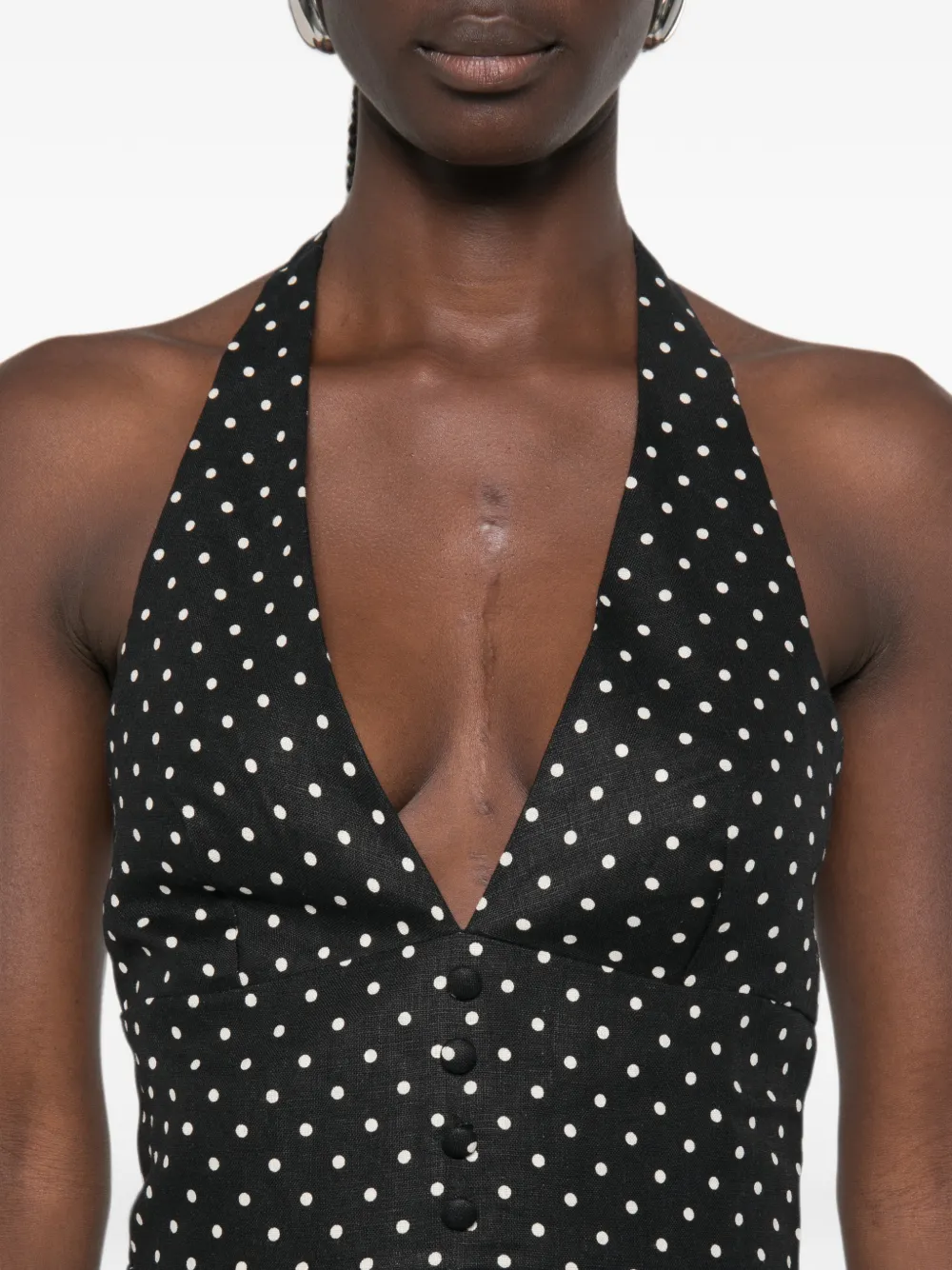 Faithfull Sofia playsuit met stippen Zwart