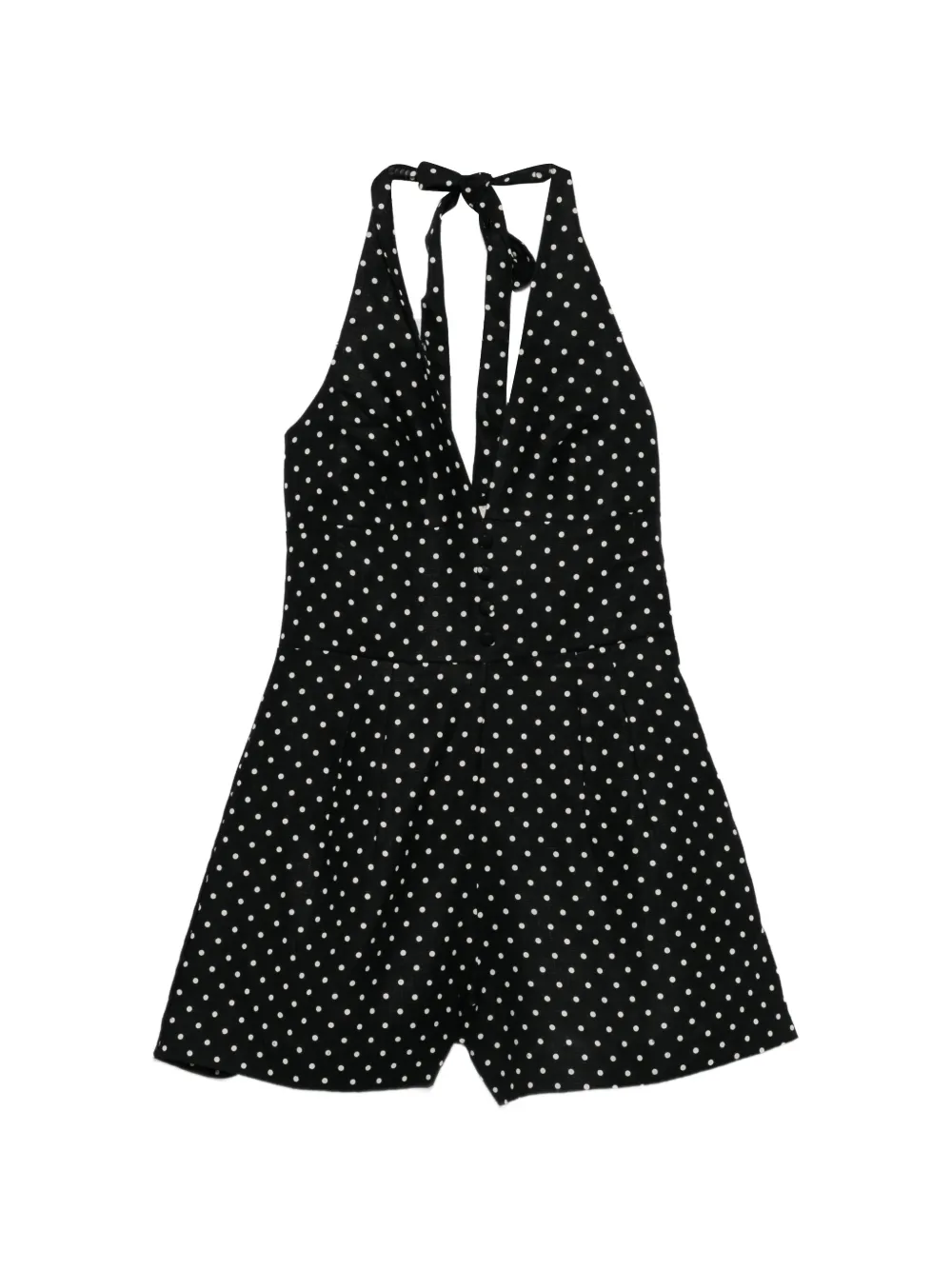 Faithfull Sofia polka-dot playsuit - Nero