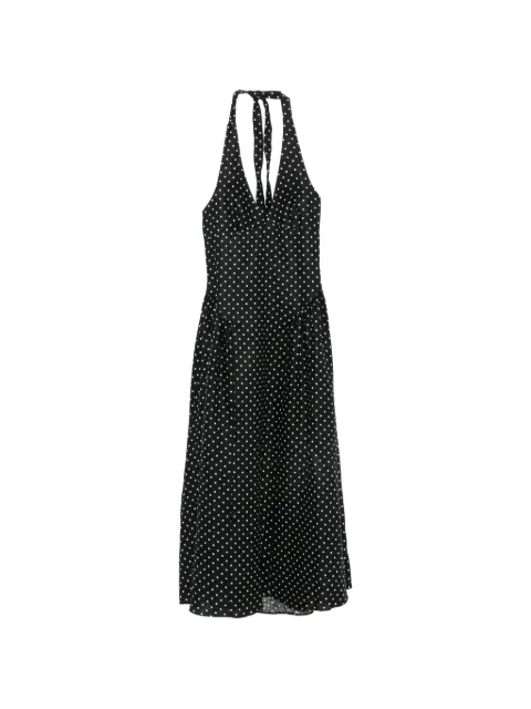 Faithfull La Cala polka-dot midi dress