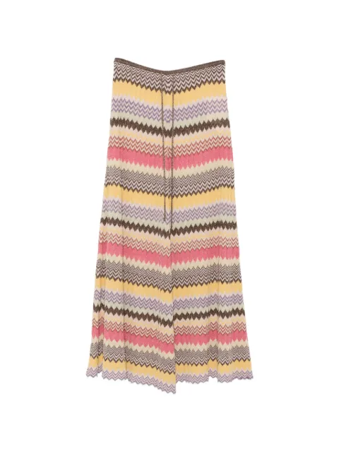 Faithfull Ria chevron-knit midi skirt