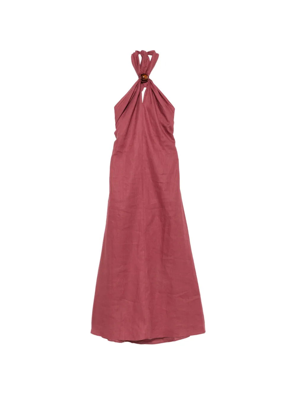 Faithfull Lourdes halterneck maxi dress - Red
