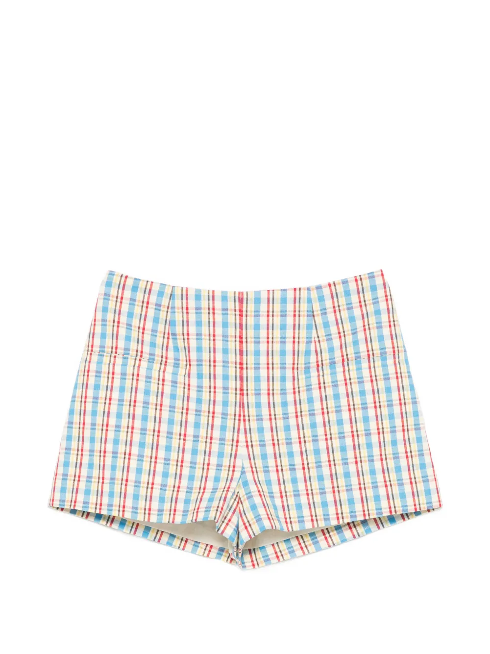 Faithfull Aurora check-pattern shorts - Toni neutri