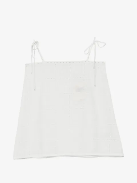 Faithfull haut Mora à broderie anglaise et bretelles à nouer
