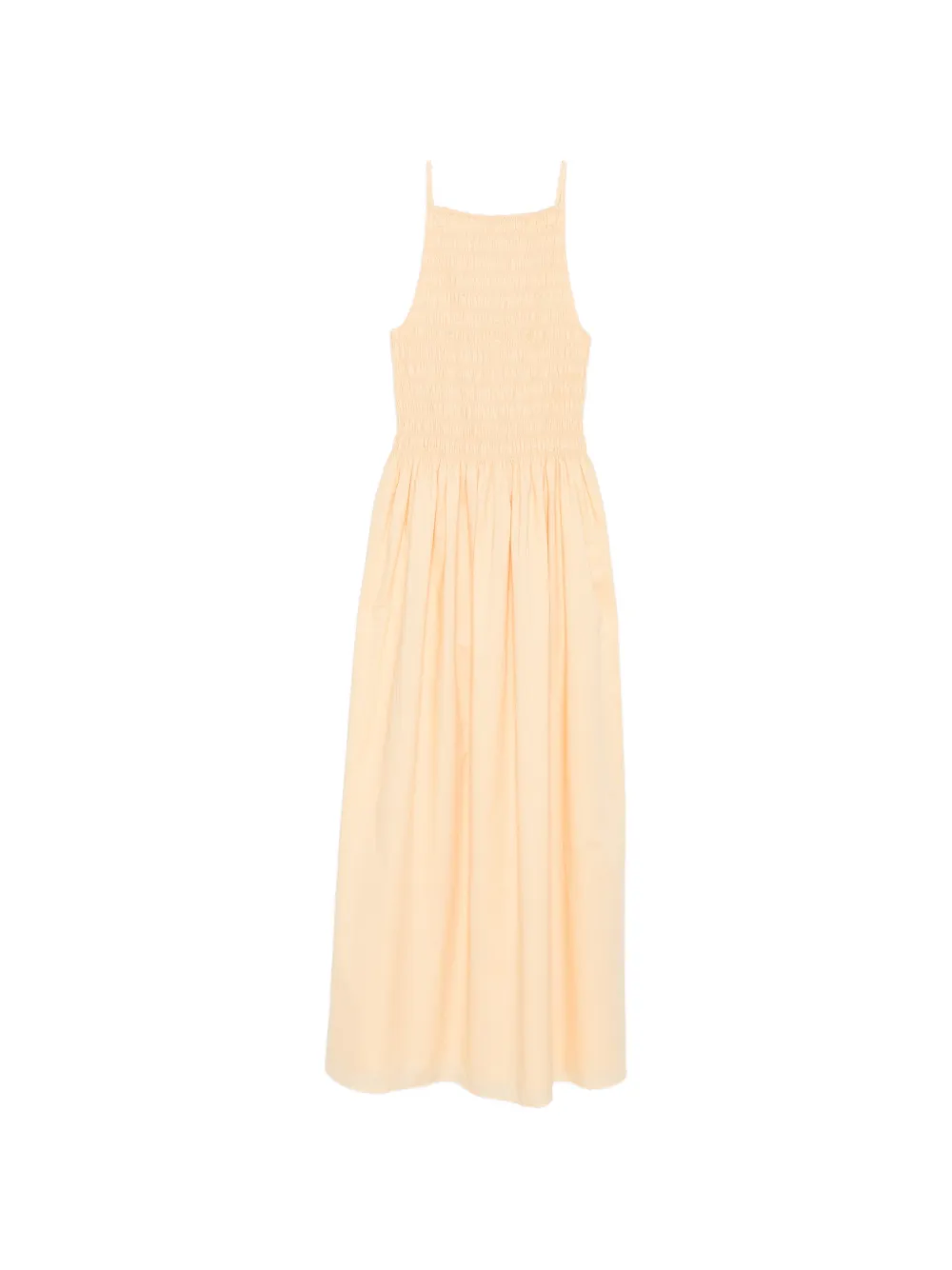 Faithfull Laia shirred-bodice maxi dress - Gelb