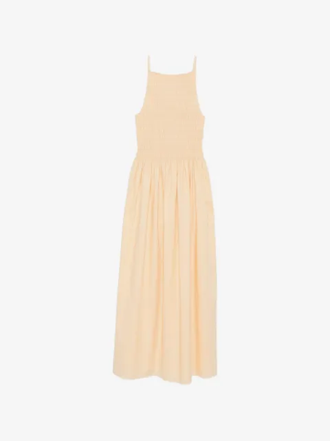 Faithfull Laia shirred-bodice maxi dress