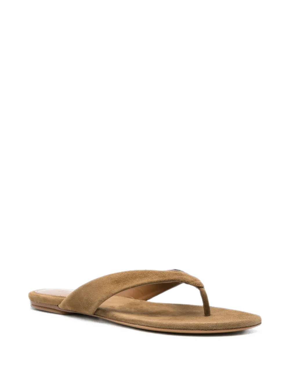 Le Monde Beryl suede thong flat sandals Bruin