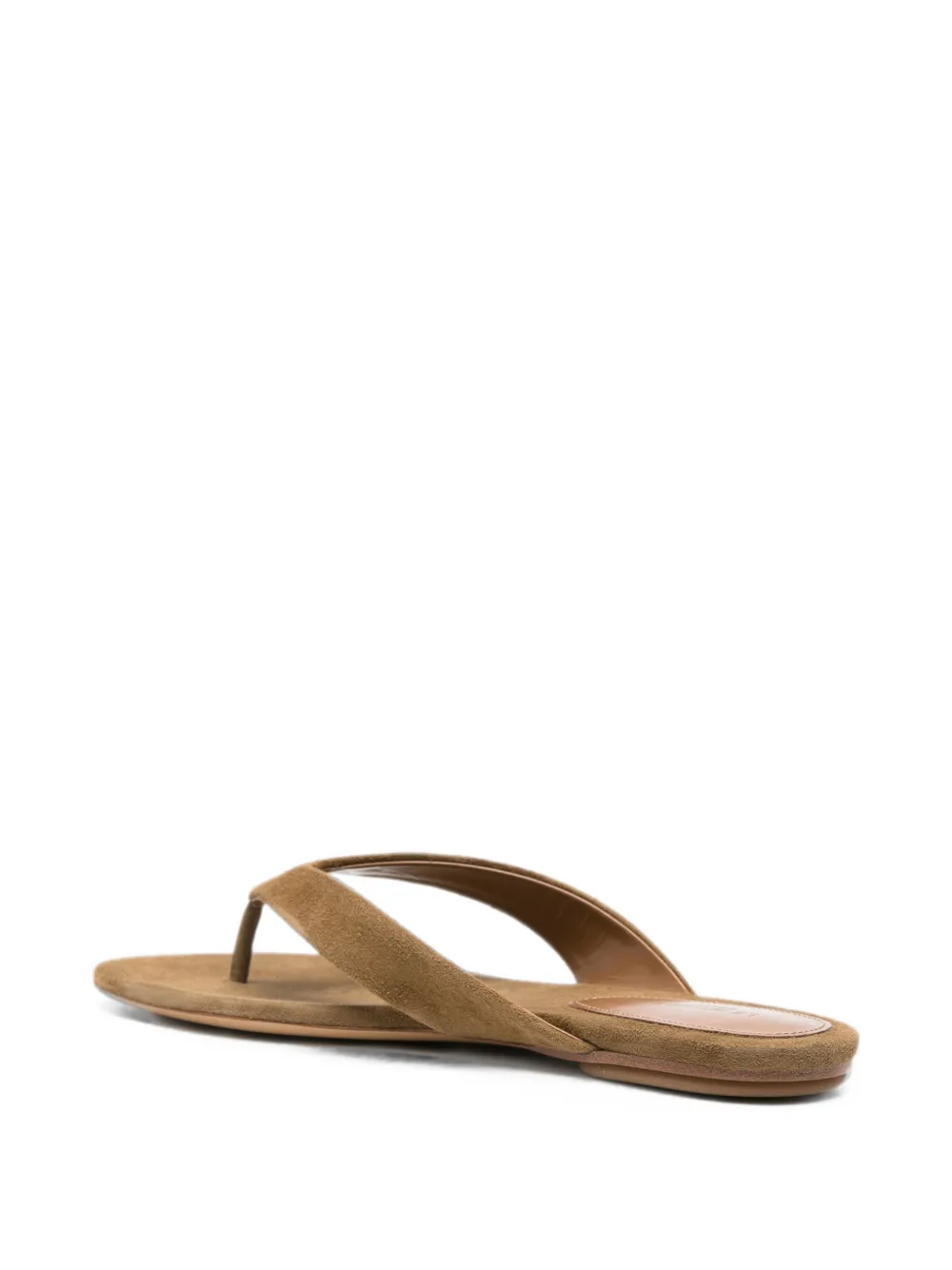 Le Monde Beryl suede thong flat sandals Bruin
