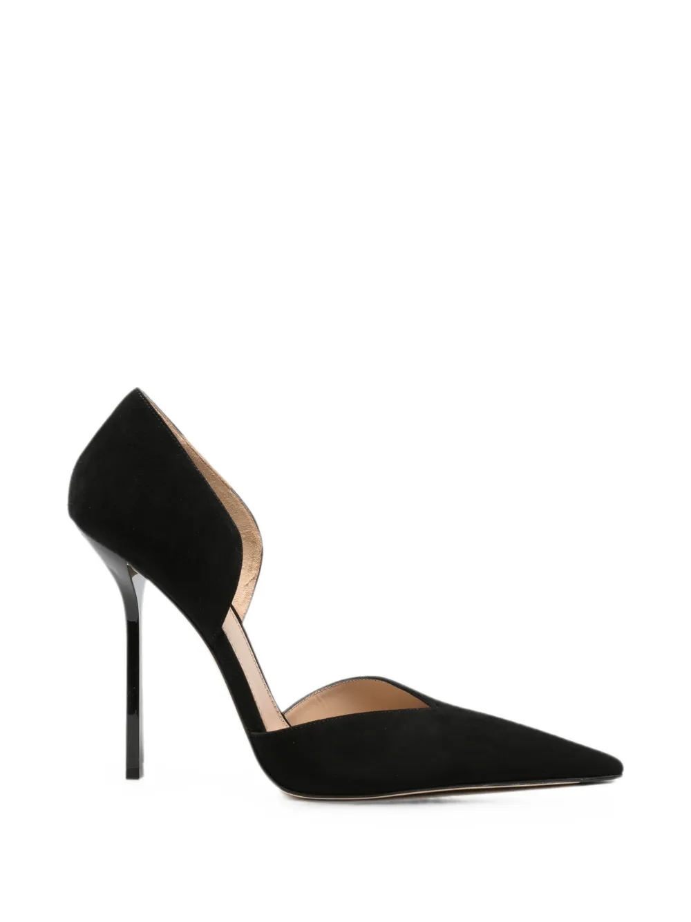 Victoria Beckham suede d'Orsay pumps Zwart
