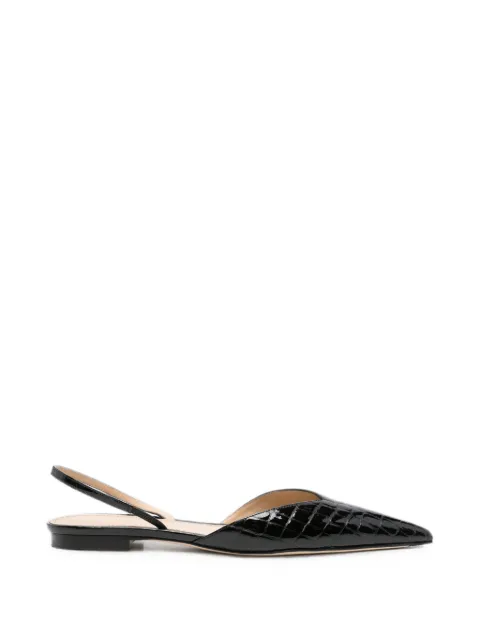 Victoria Beckham Victoria Angle croc-effect slingback pumps