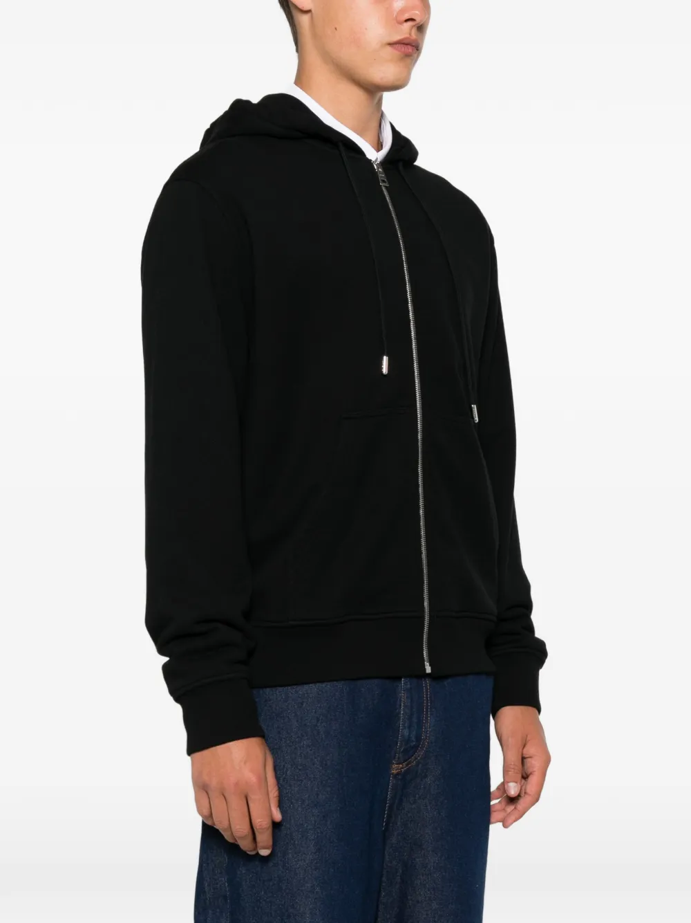 Givenchy Hoodie met logoprint en rits Zwart