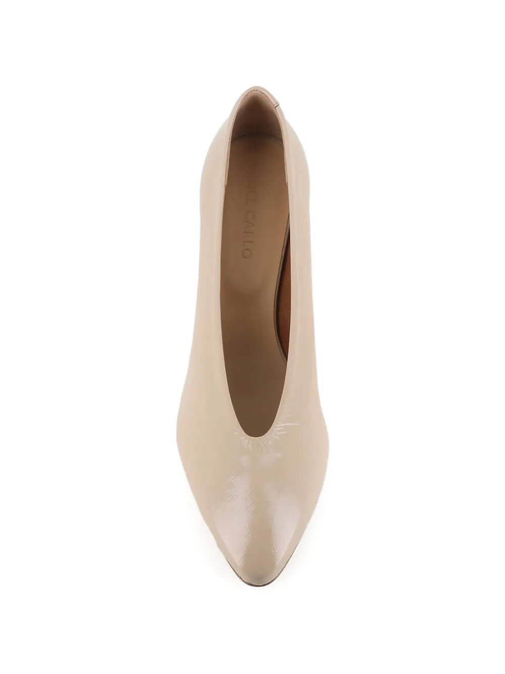 Del Carlo Pumps met puntige neus Beige