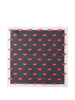 Prada プリント シルクツイルスカーフ | ブラック | FARFETCH JP