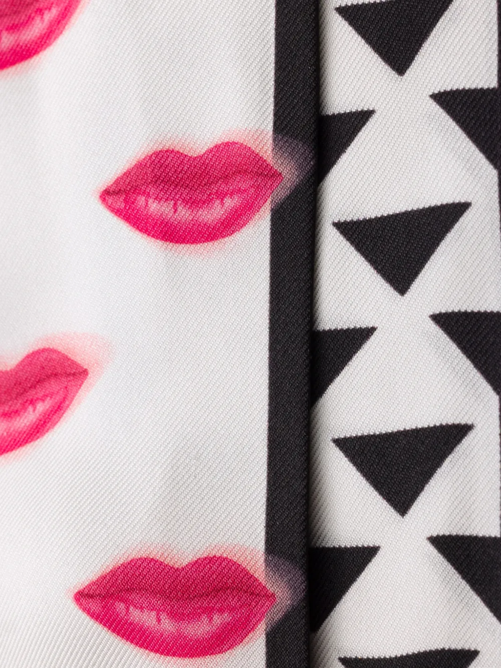 Prada Zijden twill sjaal met print Zwart
