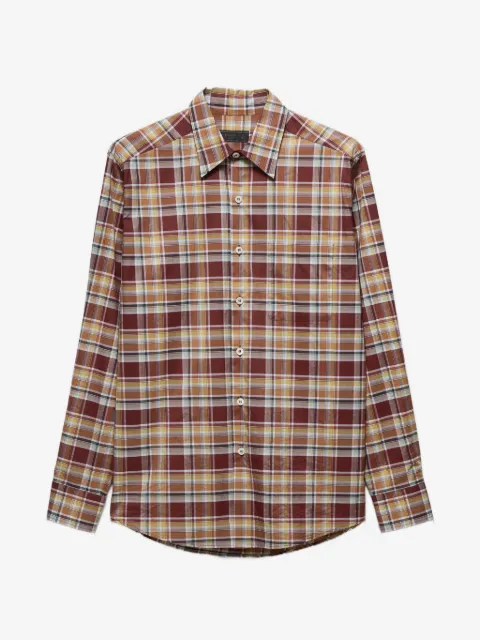 Prada checked cotton shirt