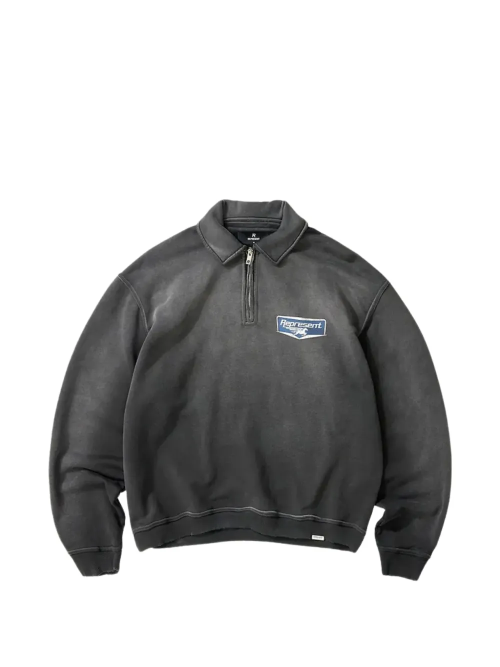 Represent zip graphic sweatshirt - Grigio