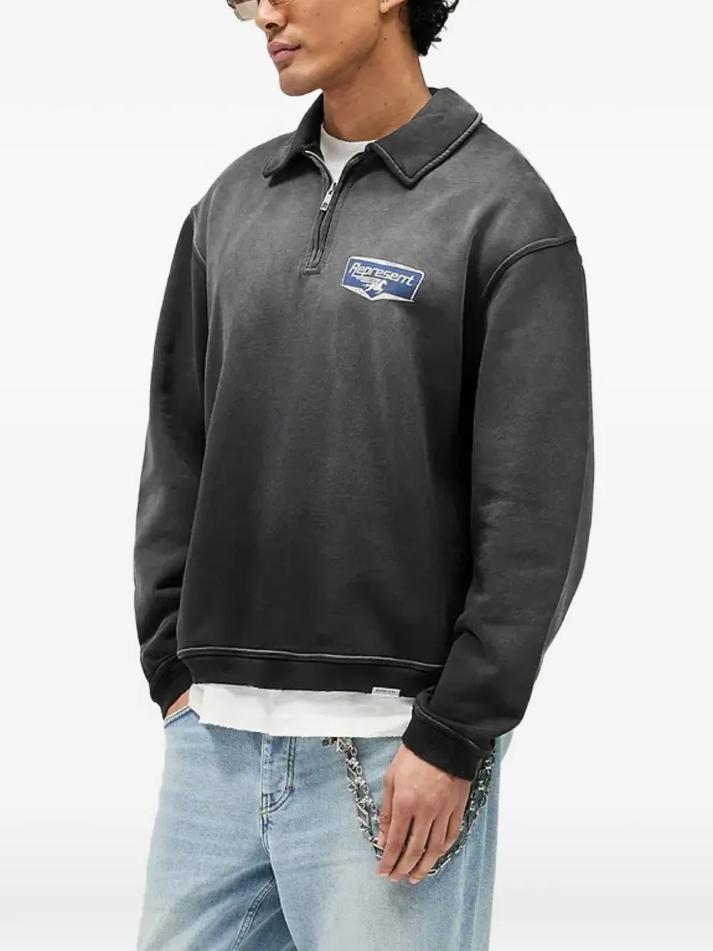  Represent Sudadera Con Cremallera - Gris 