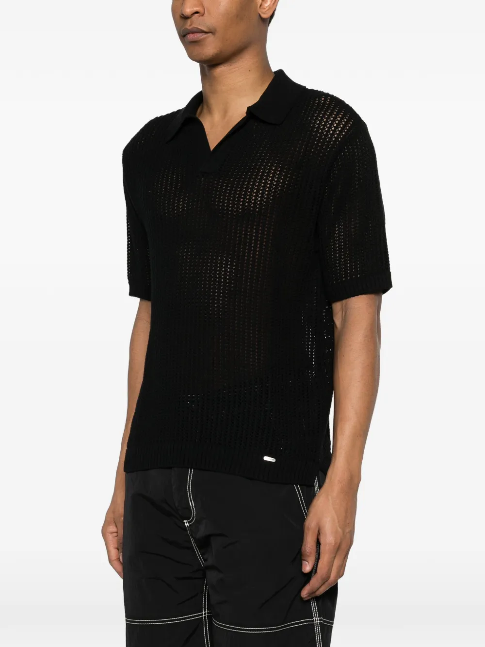  Represent Beverly Open-knit T-shirt - Black 