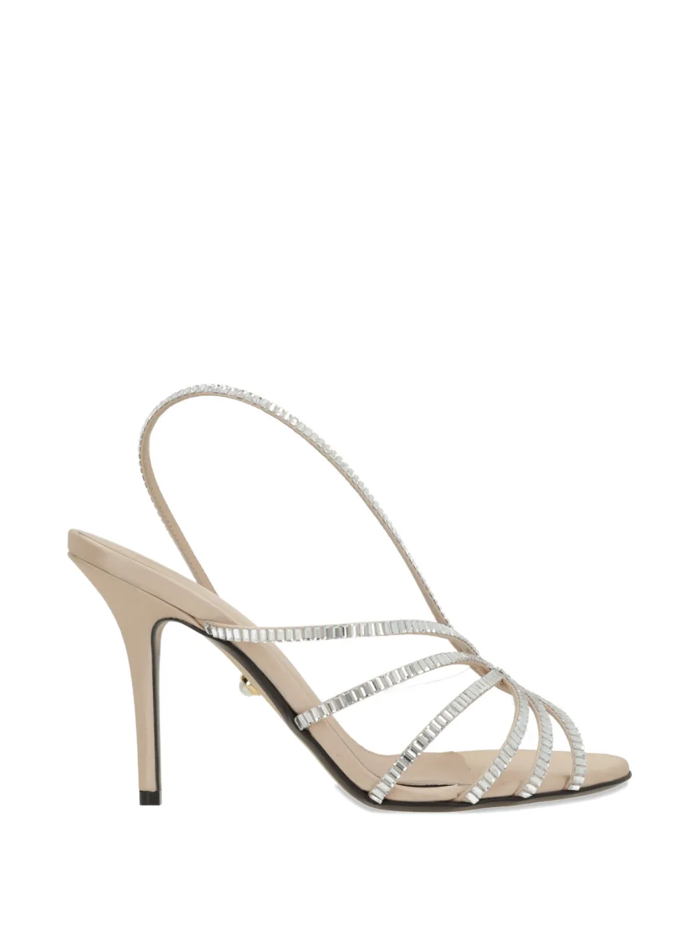 Alevì Star crystal-embellishment sandals Beige