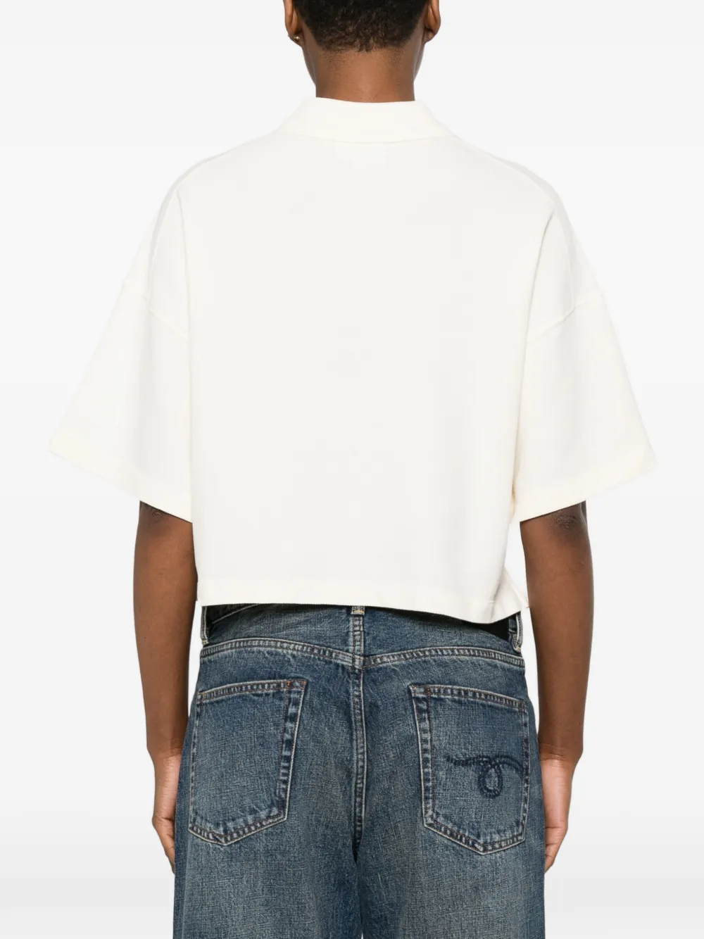 Maison Kitsuné Poloshirt met knopen Beige
