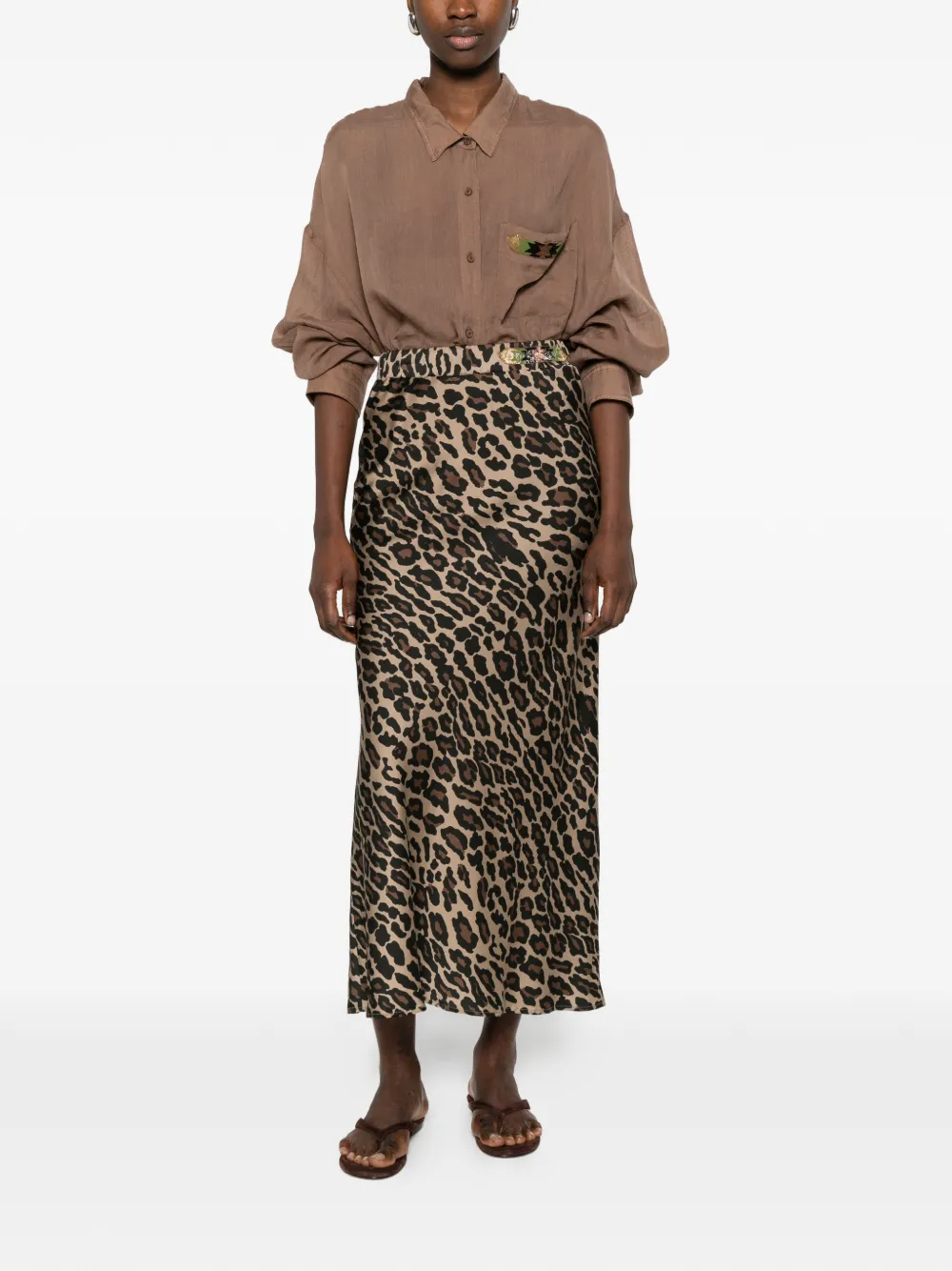  Bazar Deluxe Chest-pocket Shirt - Brown 