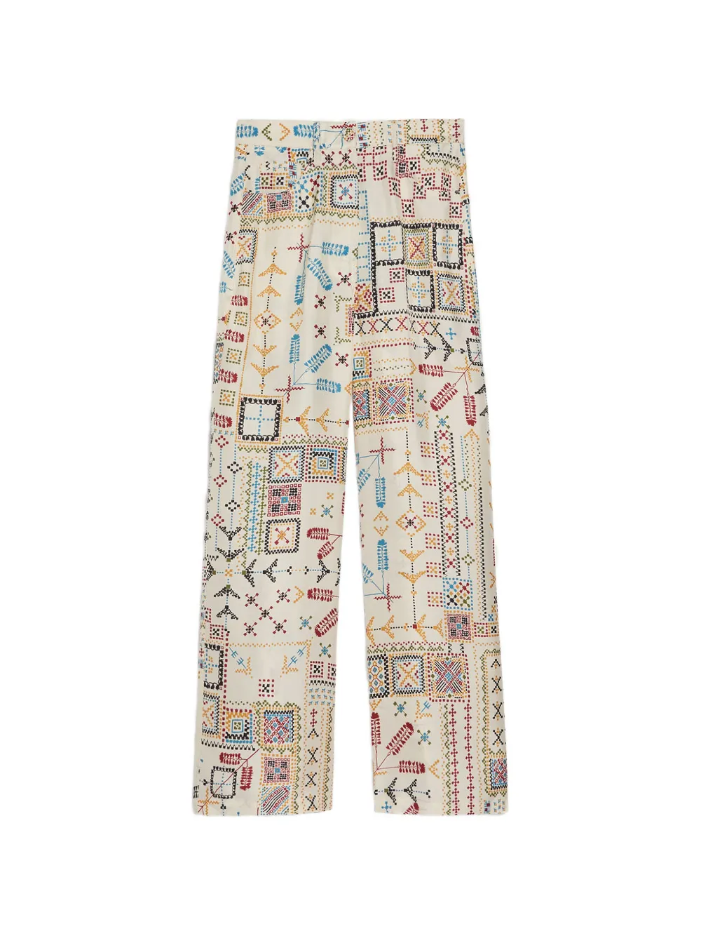 Momoni printed straight trousers - Toni neutri