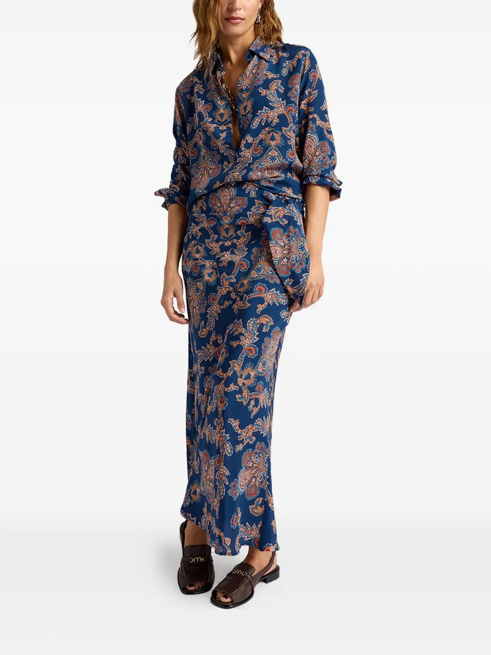Dolores Printed Midi Skirt