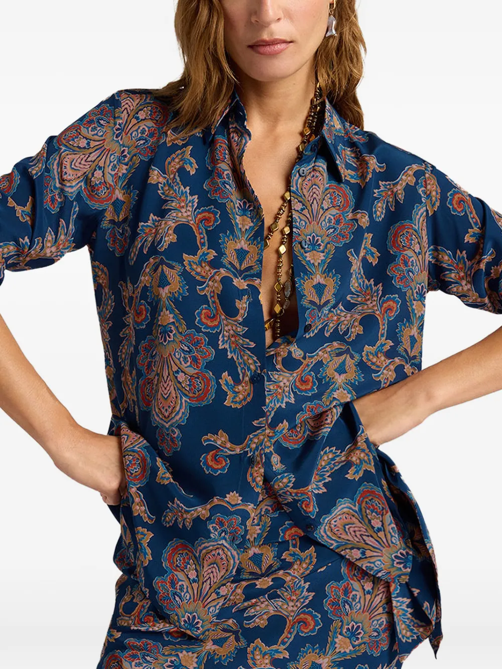  Momonì Camisa Meudon - Azul 