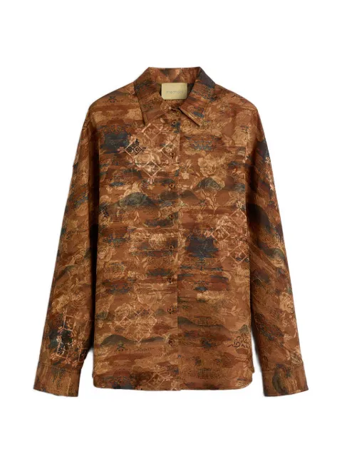 Momoni jacquard button shirt