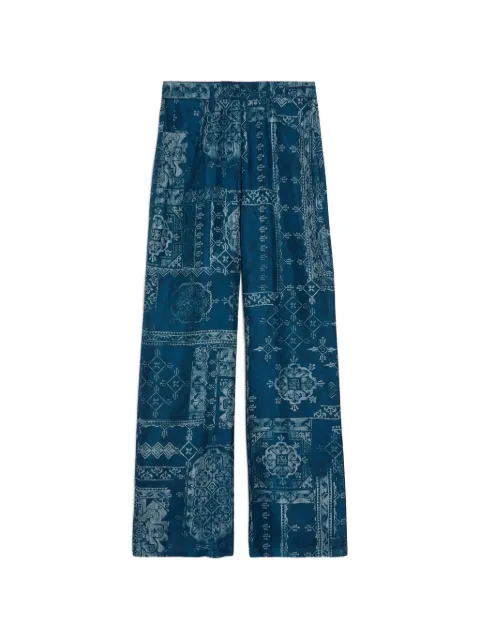 MOMONÌ printed straight trousers