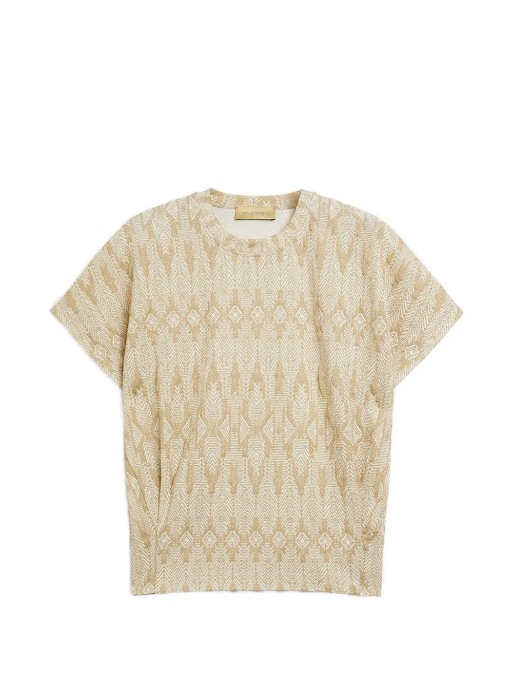 MOMONÌ Pawa embossed-jacquard T-shirt