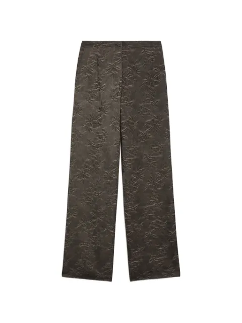 Momoni pantalones palazzo con motivo en jacquard