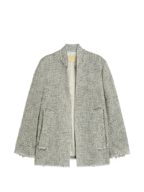 Momoni Catalina frayed collarless jacket