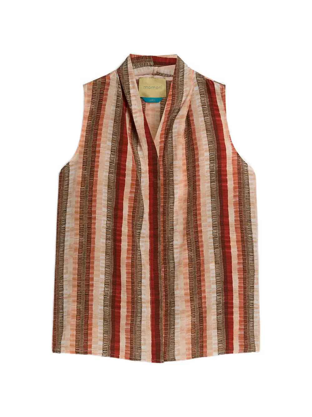 Momoni Camicia Kiri con scollo a V - Arancione