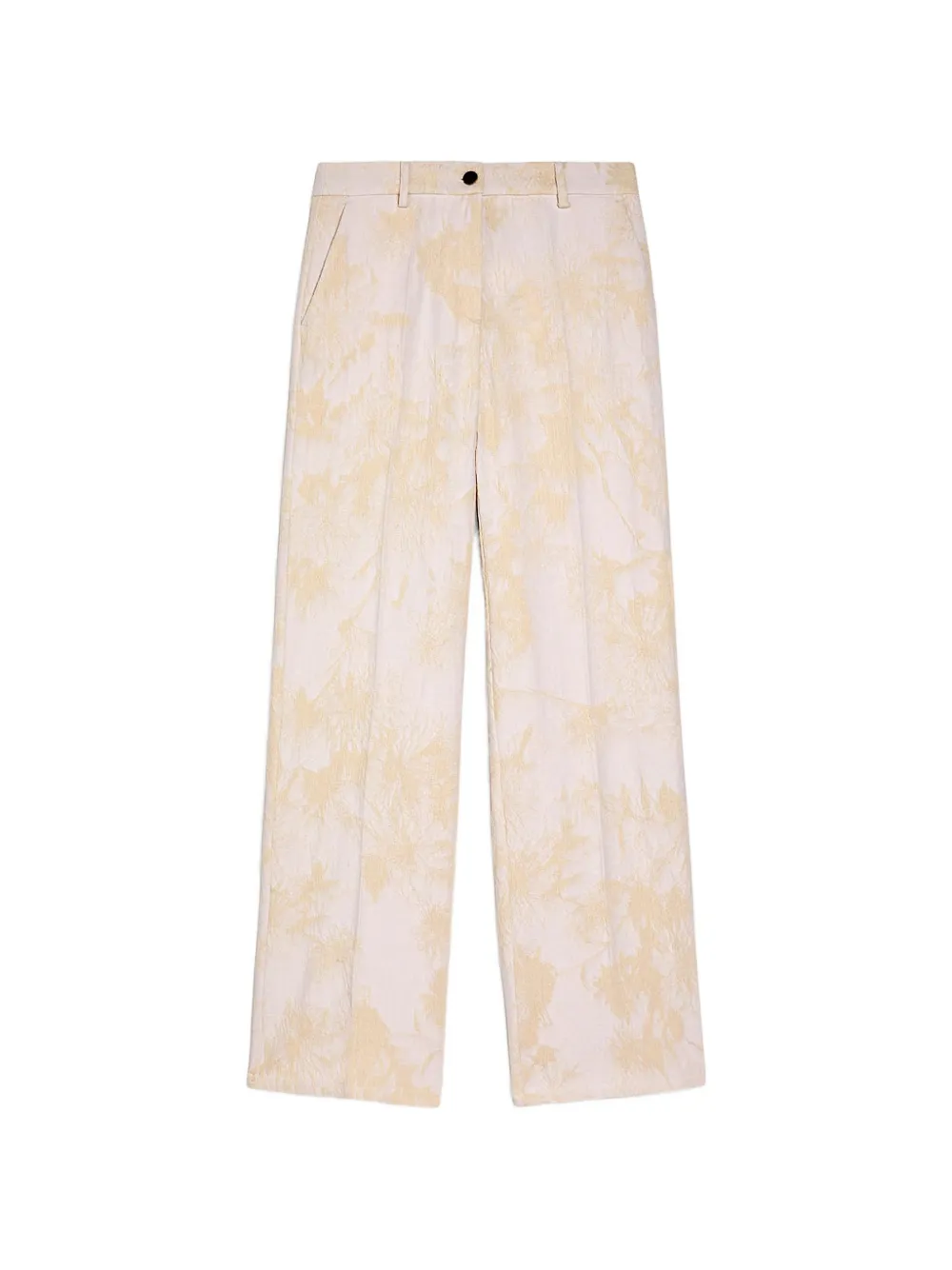 Momoni Pantaloni denim con effetto jacquard - Toni neutri