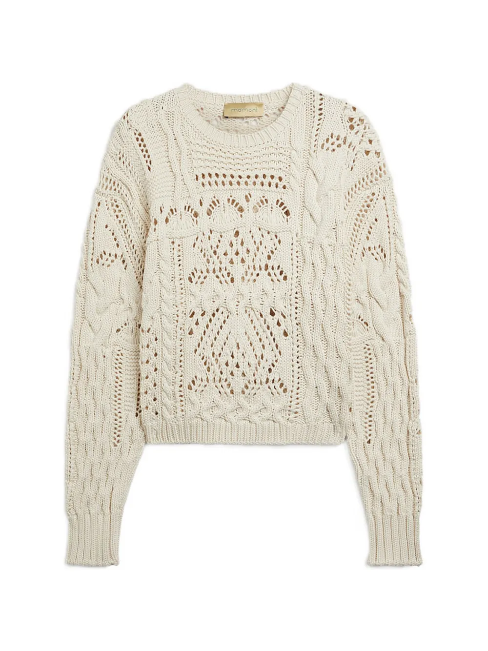 Momoní Martinez Mixed Stitches Sweater In Neutral