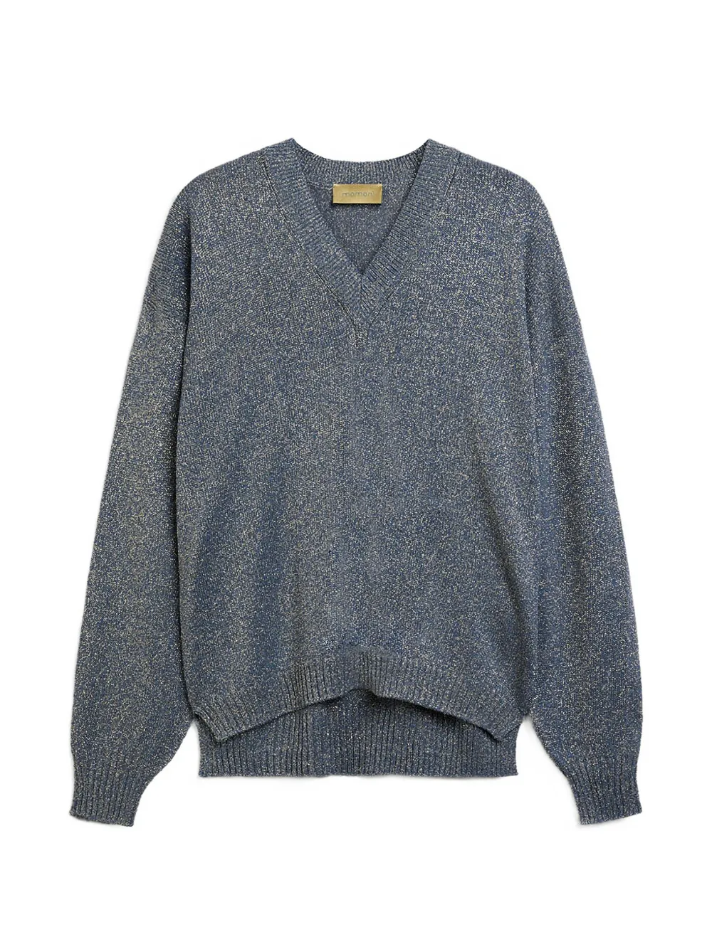 Momoní William Seamless V-neck Sweater In Blue