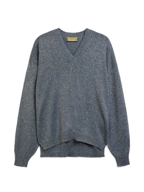 Momoni pull sans coutures à col v