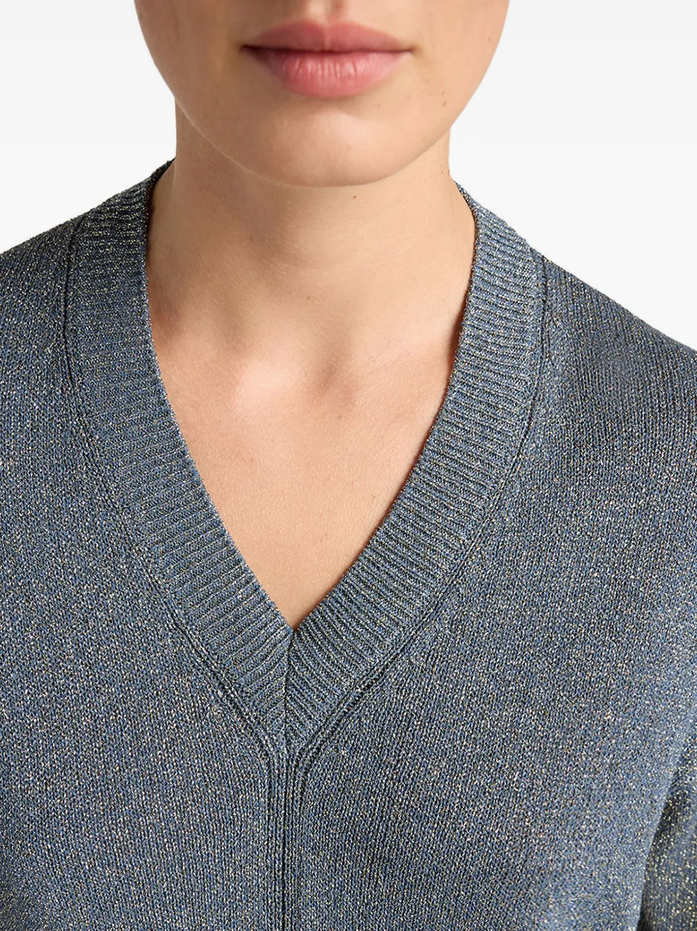 William Seamless V-Neck Sweater