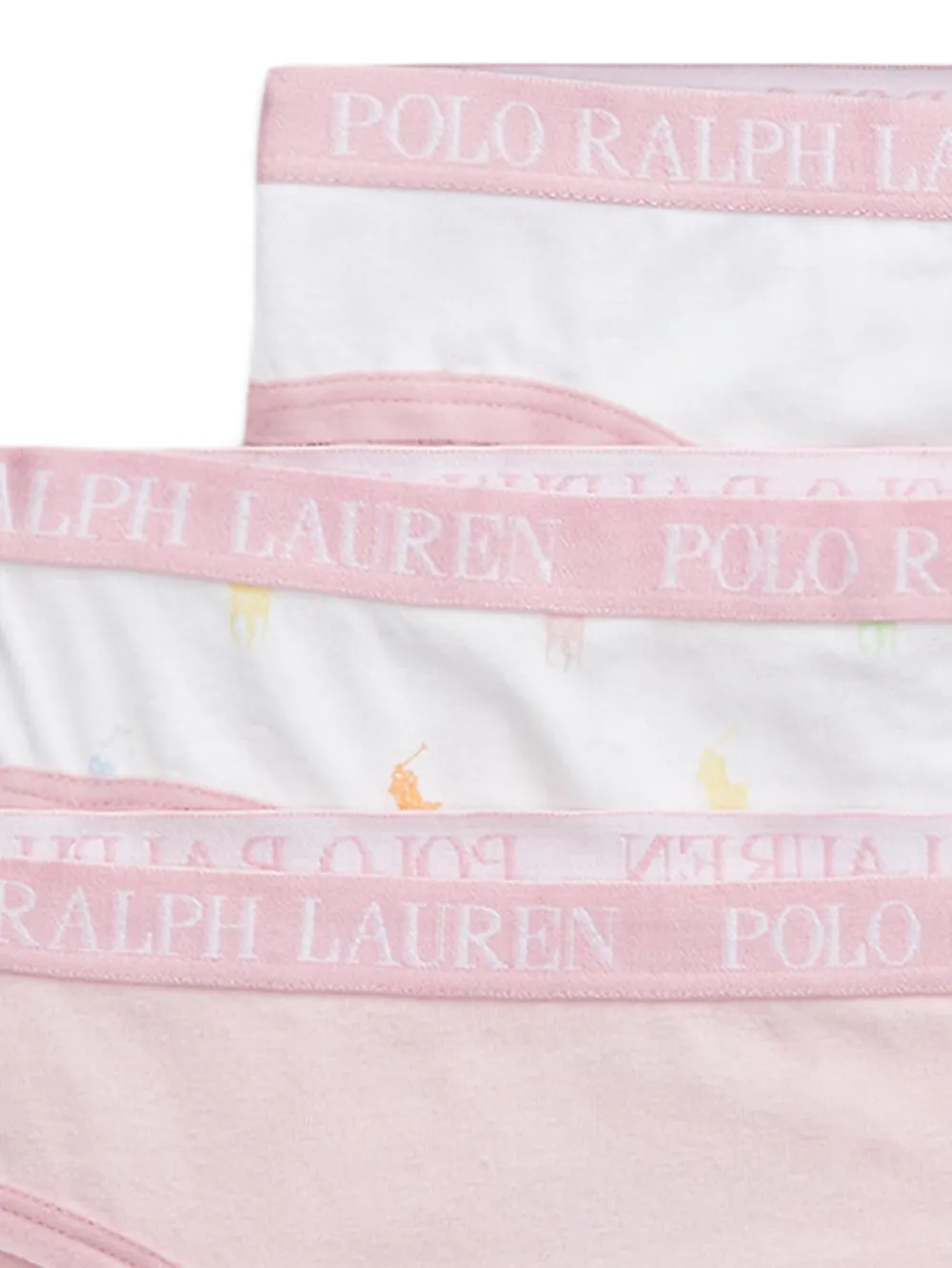 POLO RALPH LAUREN KIDS Drie onderbroeken Roze