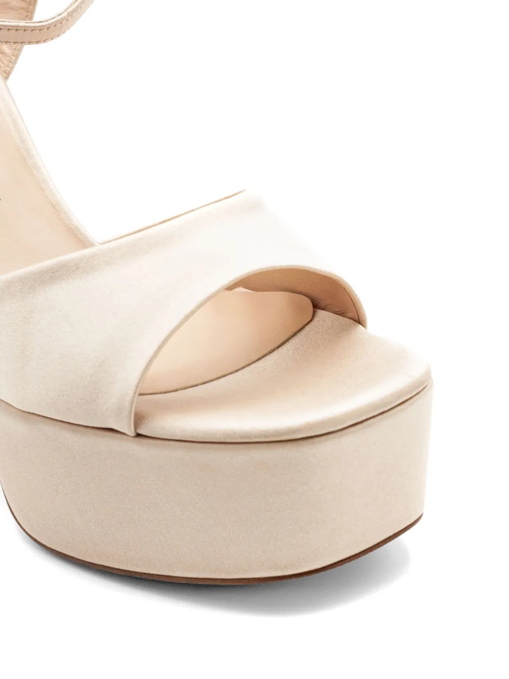 Roberto Festa Addis sandalen met plateauzool Beige