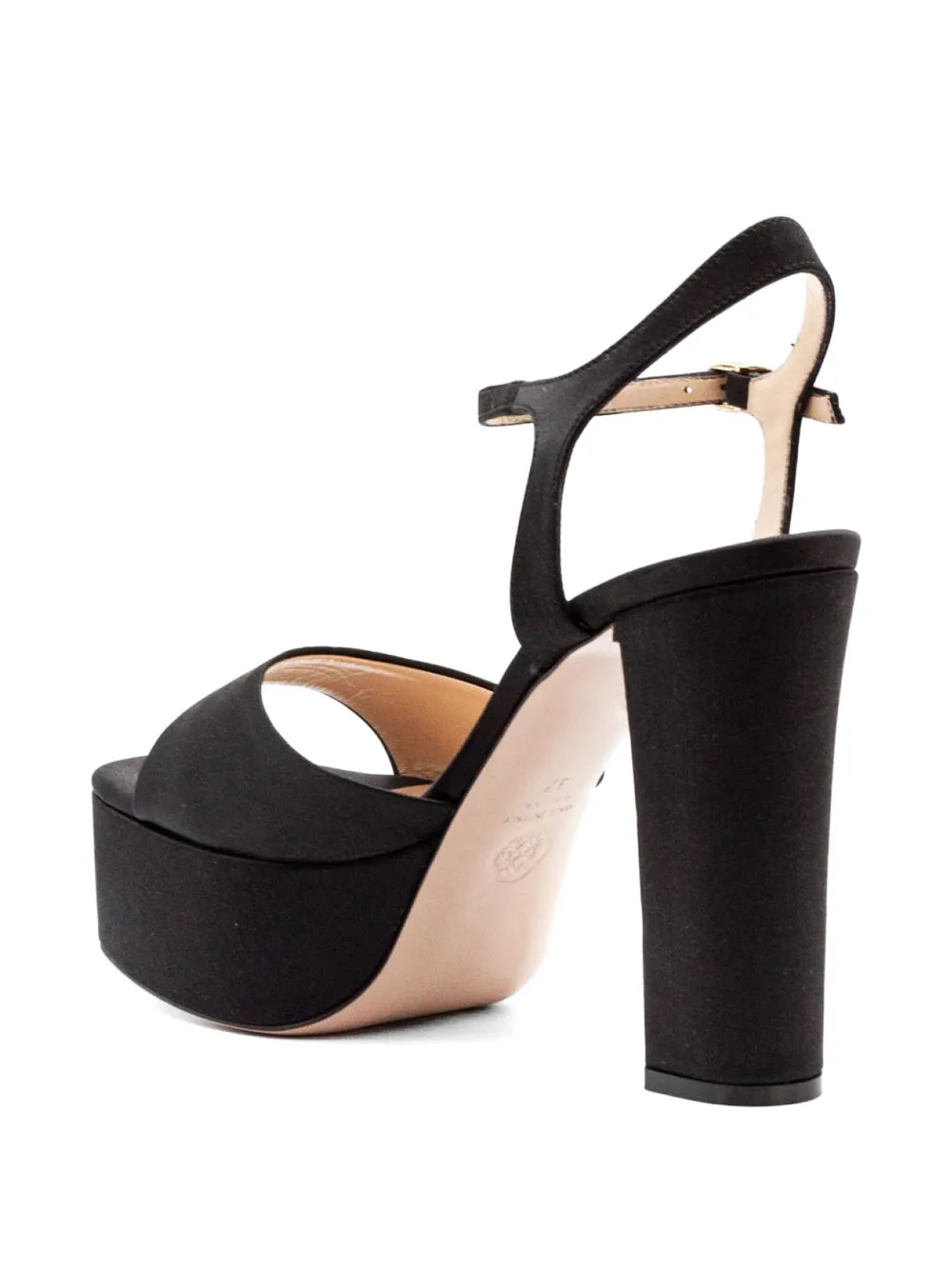 Roberto Festa Addis sandalen met plateauzool Zwart