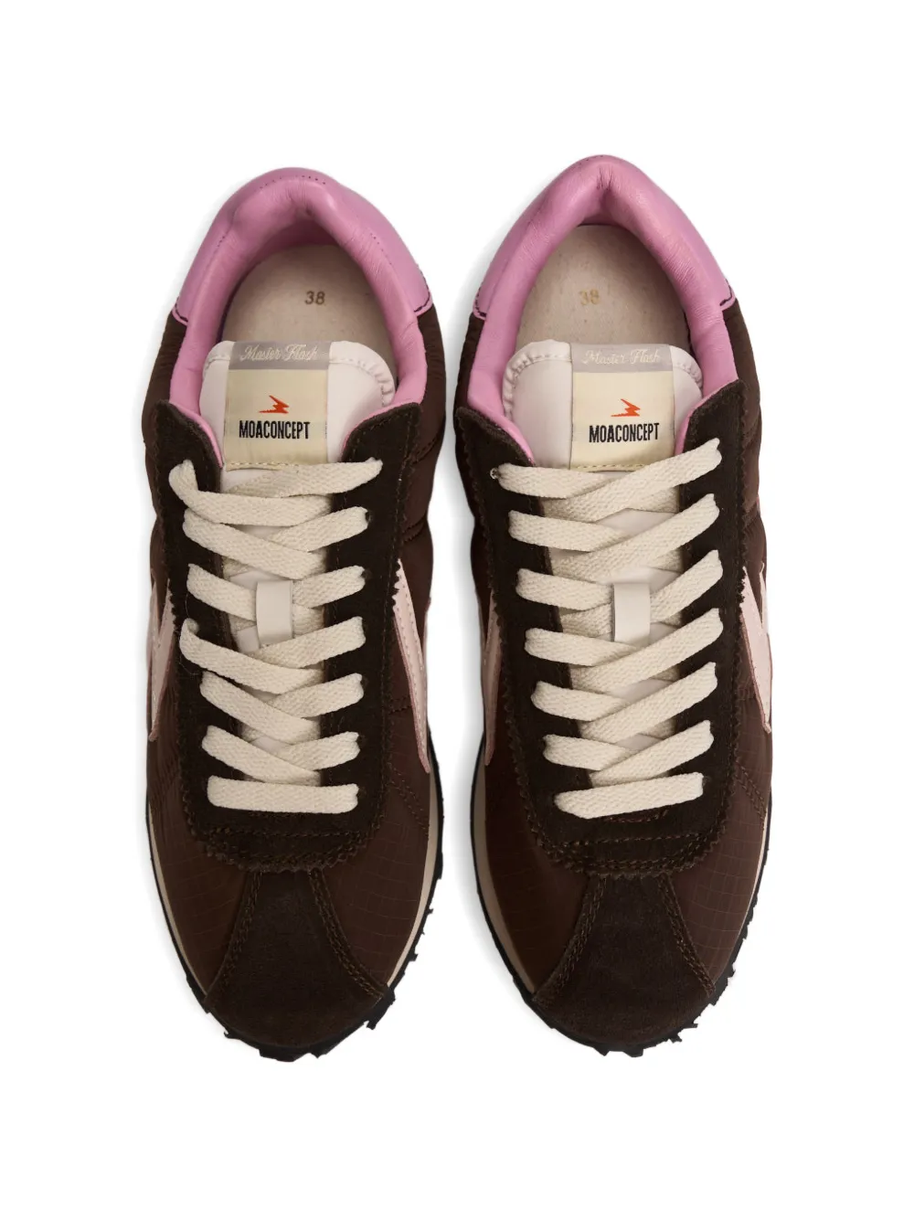 Moa Master Of Arts Lightning suède sneakers Bruin