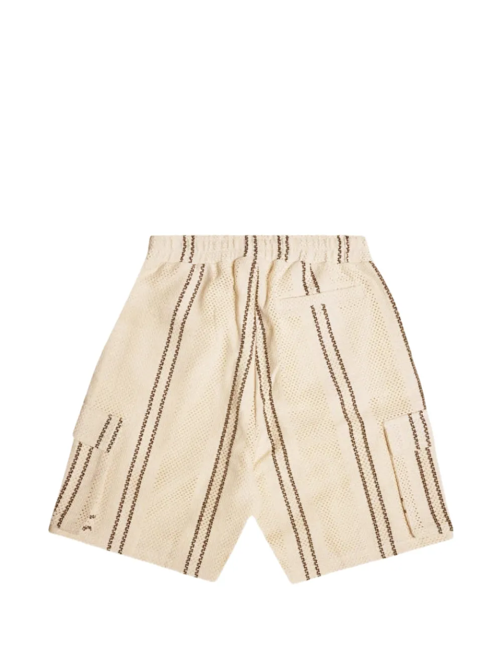 Only the Blind Gestreepte cargo shorts Beige