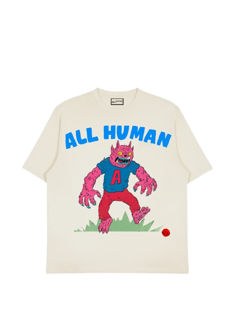 ALL HUMAN graphic T-shirt - Toni neutri