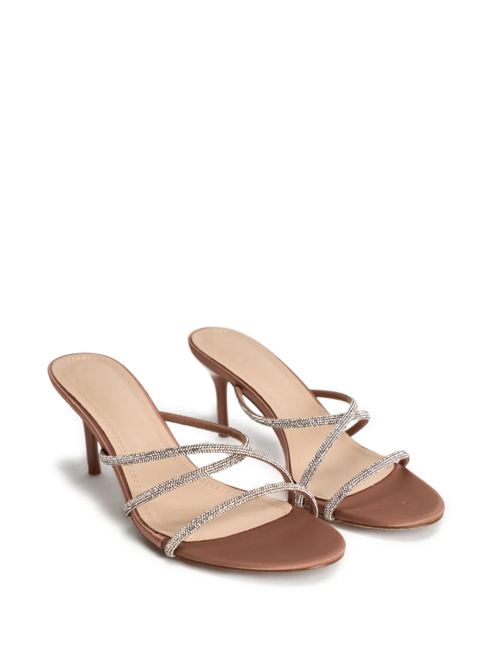 TWENTY FOURHAITCH Sandalen verfraaid met kristallen Bruin