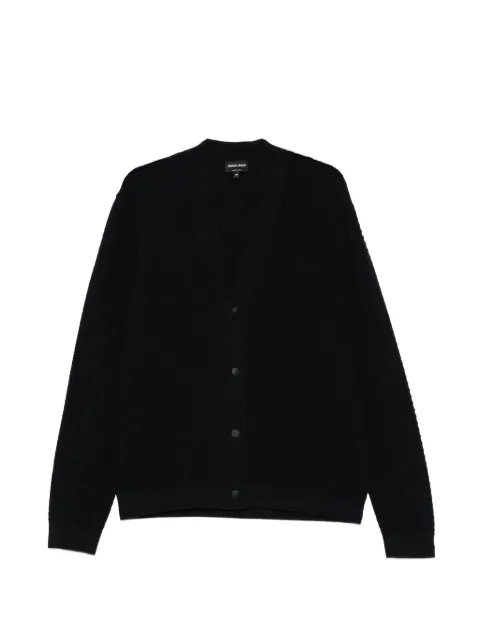 Giorgio Armani textured buttoned cardigan