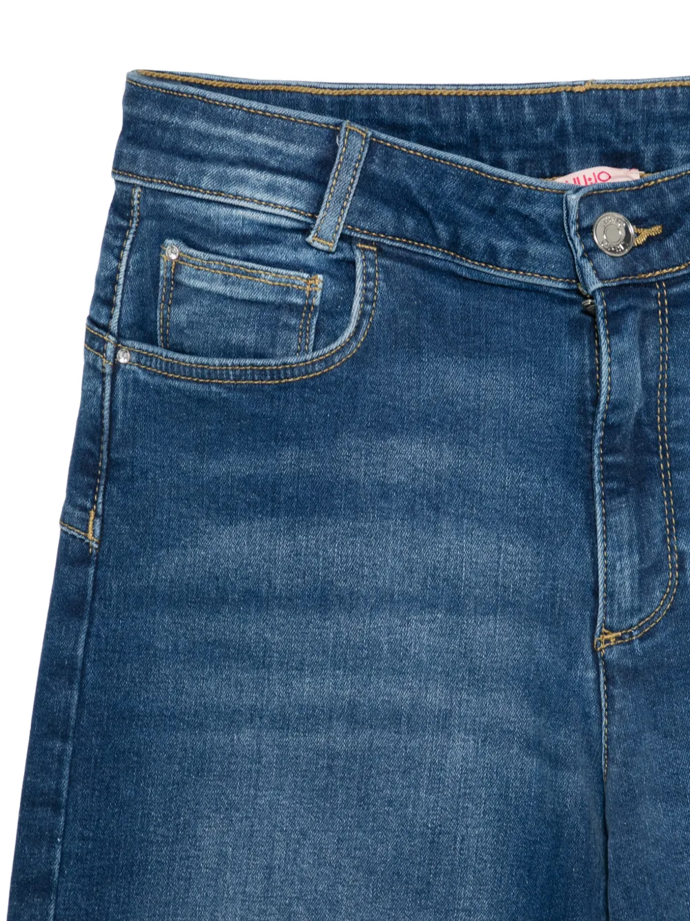Liu Jo Kids Jeans met riemlussen Blauw