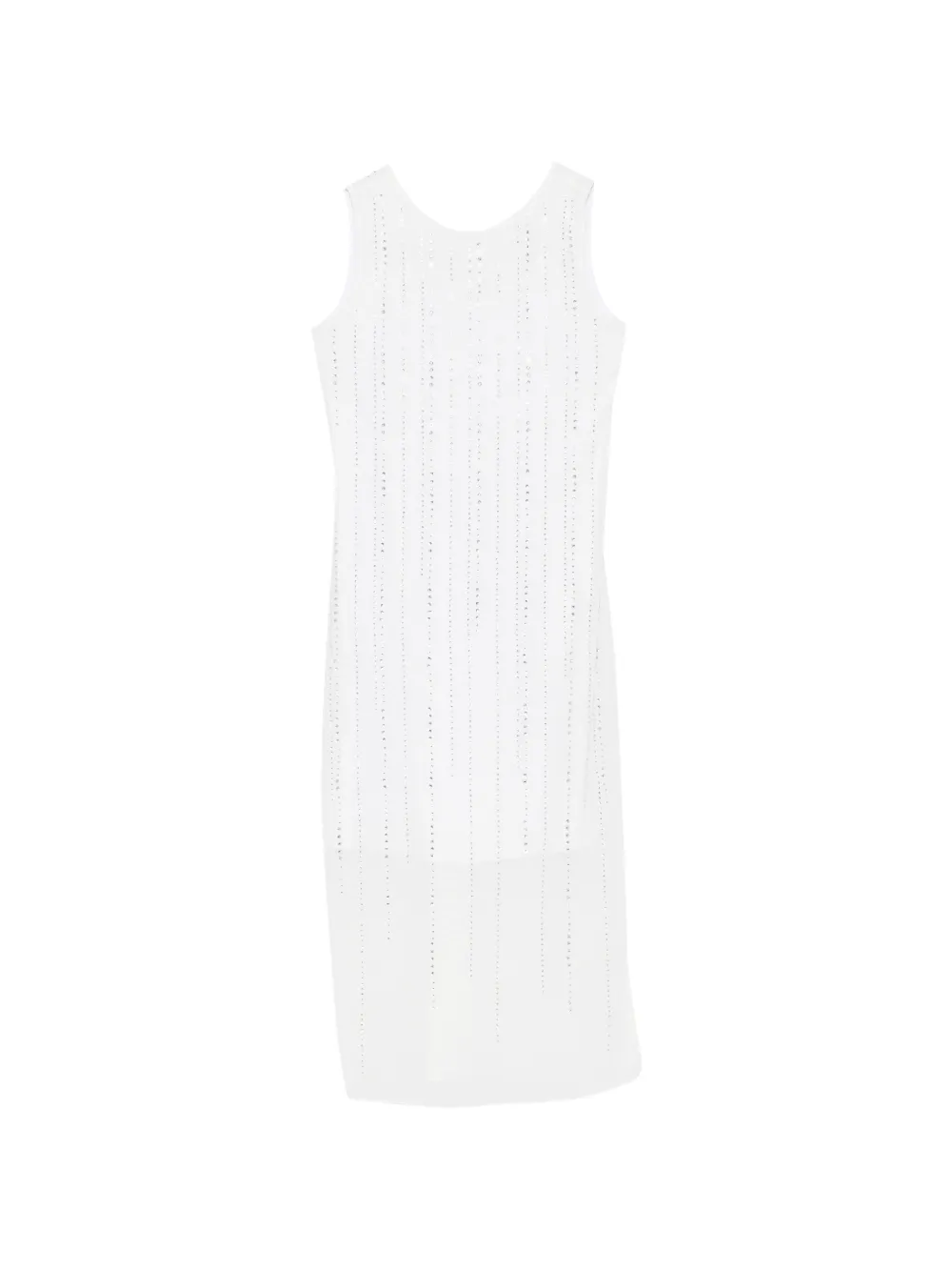 Liu Jo Kids rhinestones-embellishment dress - Bianco