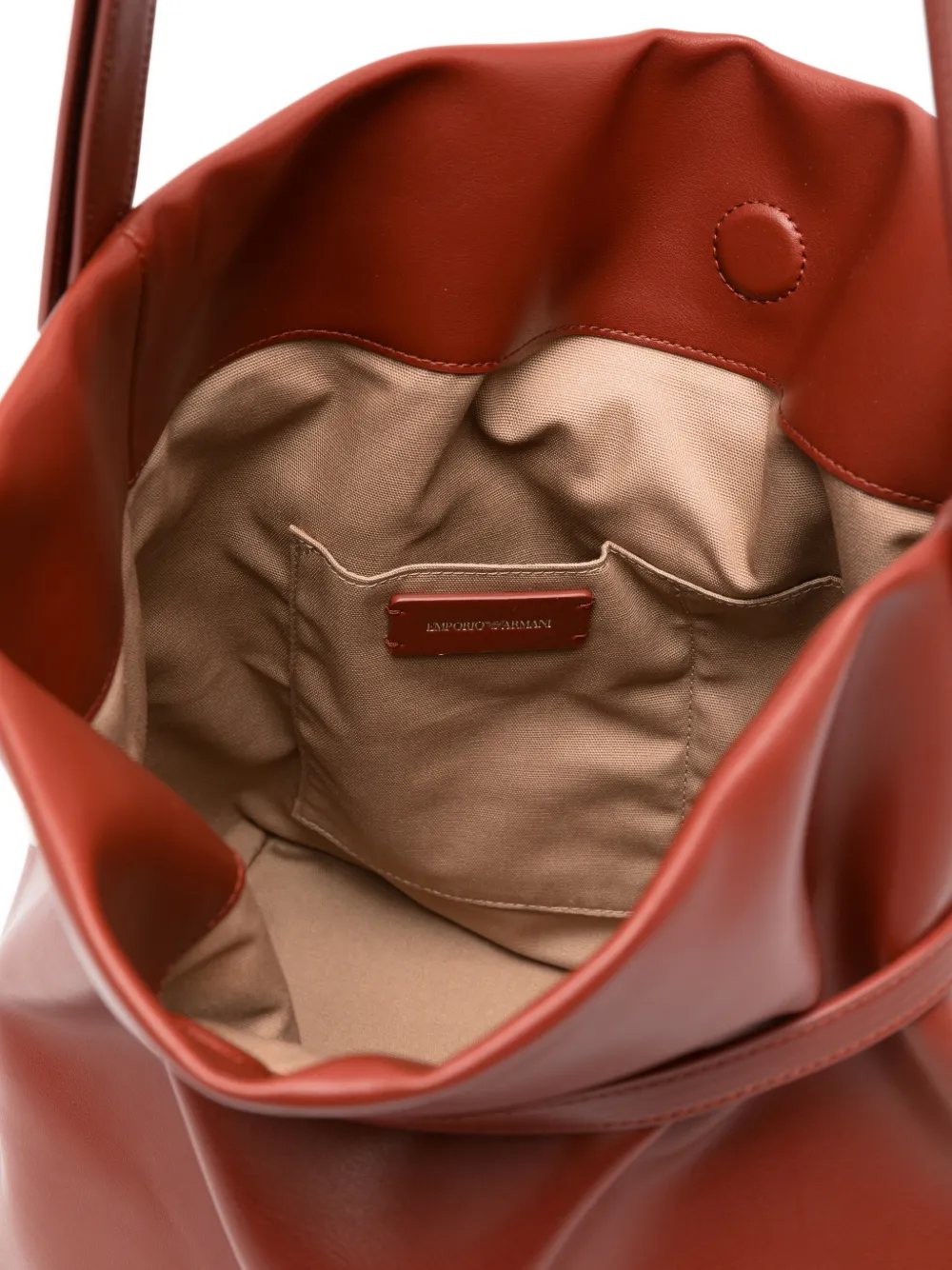 Emporio Armani Shopper met gesp Rood