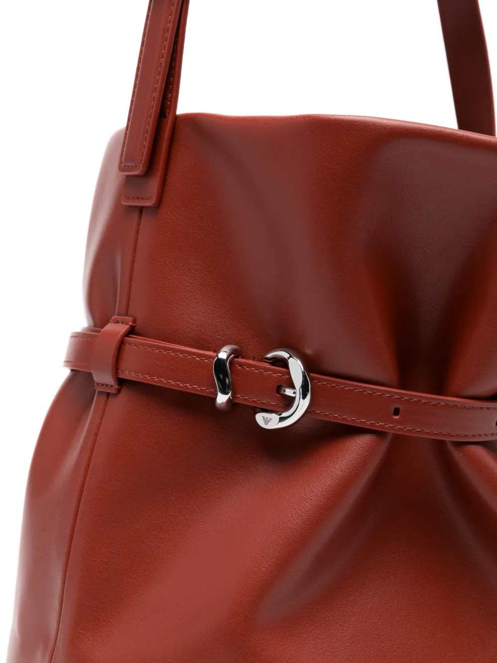 Emporio Armani Shopper met gesp Rood